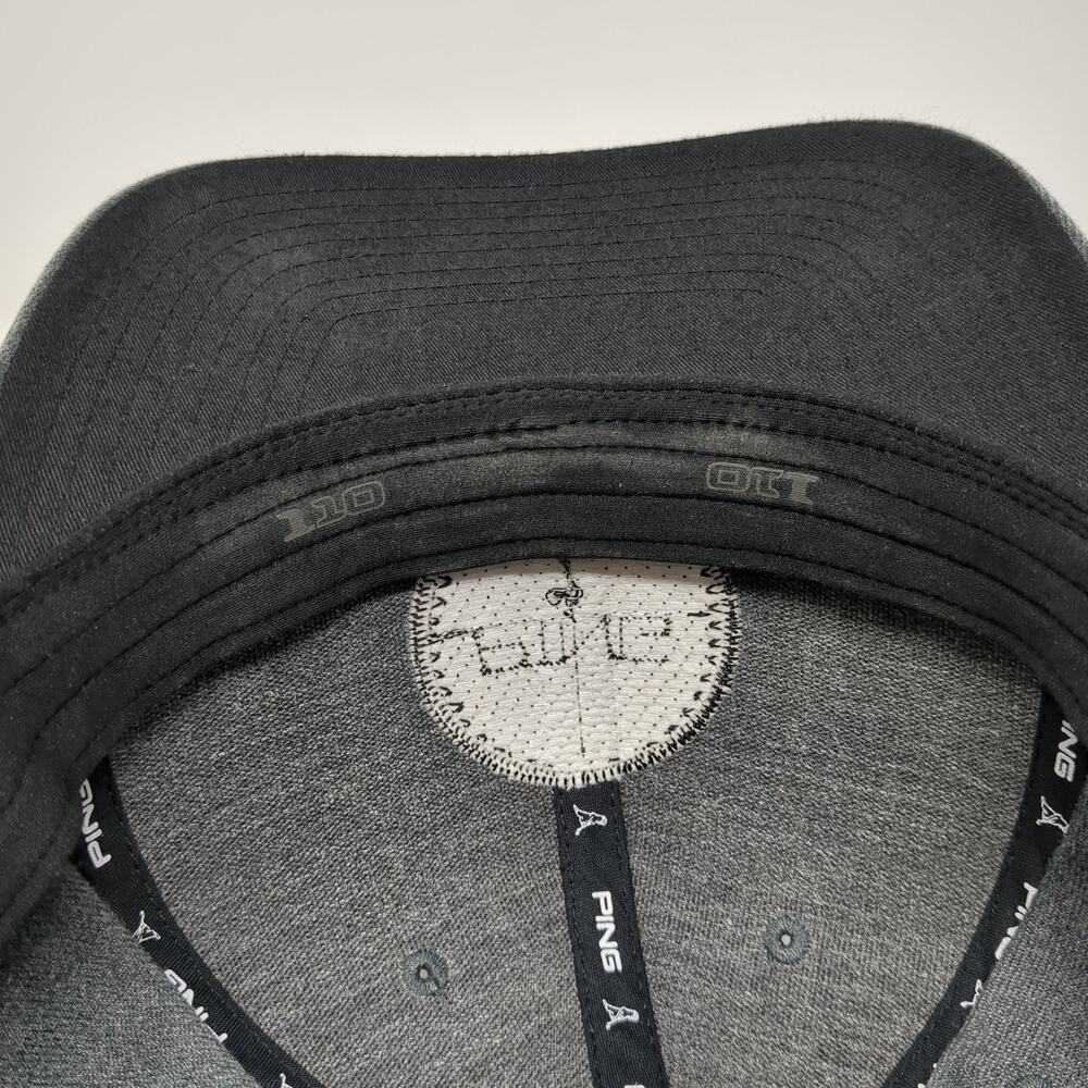 Ping Est. 1959 Patch Snapback Hat Gray Solid One … - image 8